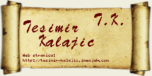 Tešimir Kalajić vizit kartica